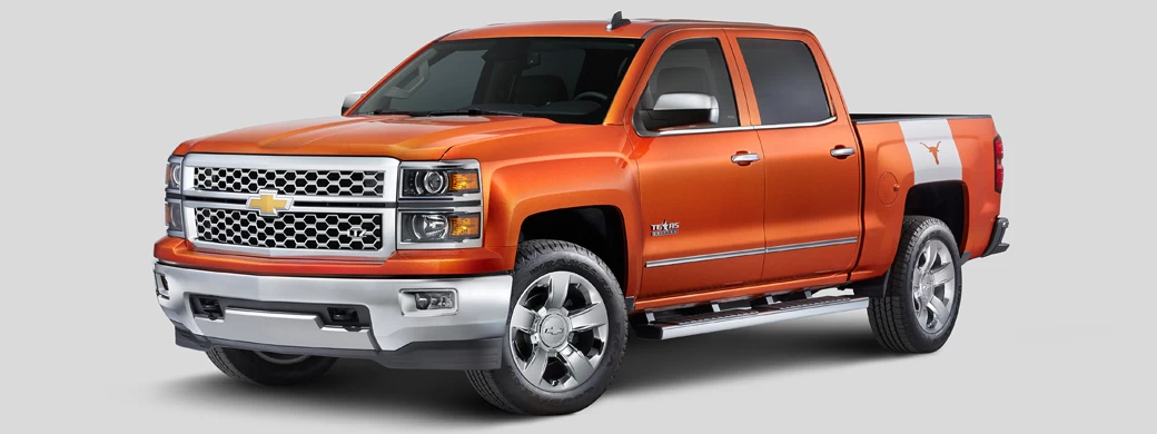 Обои автомобили Chevrolet Silverado LTZ University of Texas Edition Crew Cab - 2015 - Car wallpapers