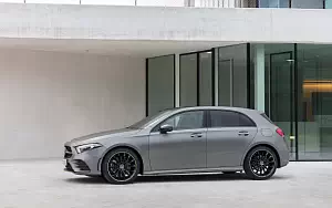 Обои автомобили Mercedes-Benz A-class AMG Line Edition - 2018